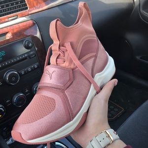 Women’s rose gold puma sneakers